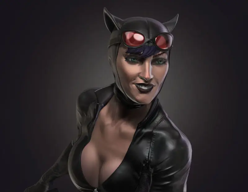 Catwoman Statue 3D Printing Model STL