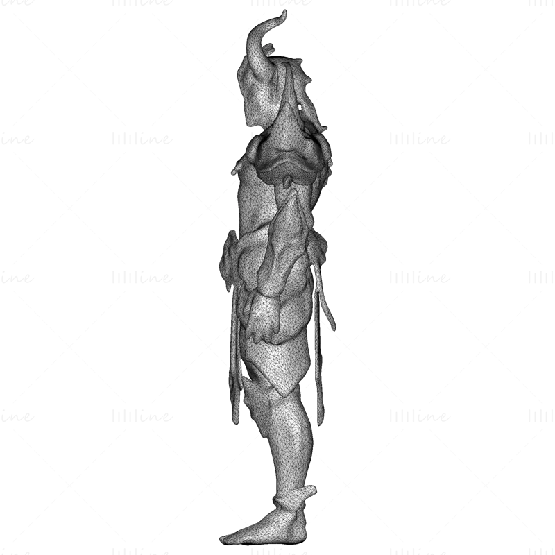 Modèle d'impression 3D de la figurine du Guerrier Gardien Céleste