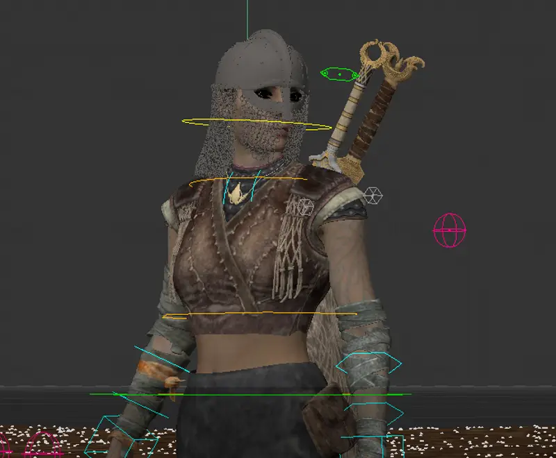 CG Character Female Warrior 3D Model