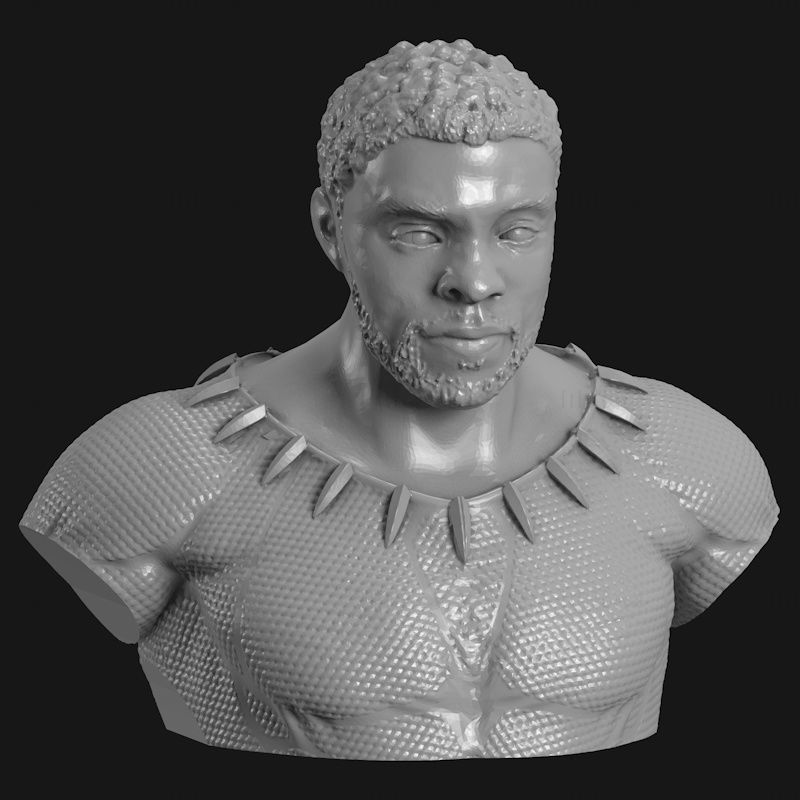 Chadwick Boseman BlackPanther 3D-Druckmodell