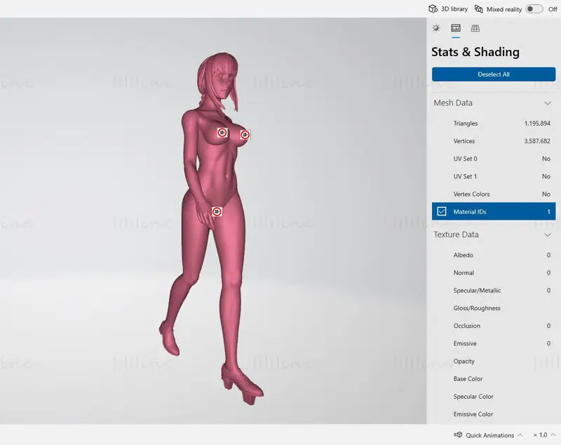 Testere Adam Makima NSFW Heykelcik 3D Baskı Modeli STL