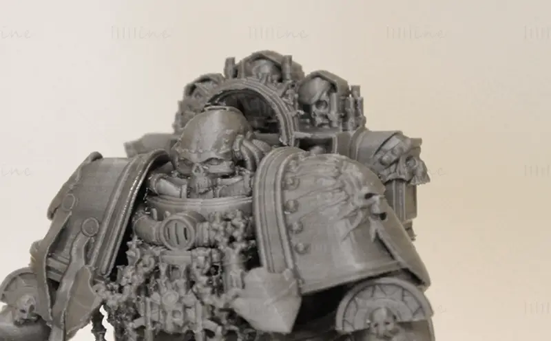 Chaplain Figuries 3D Print Model STL