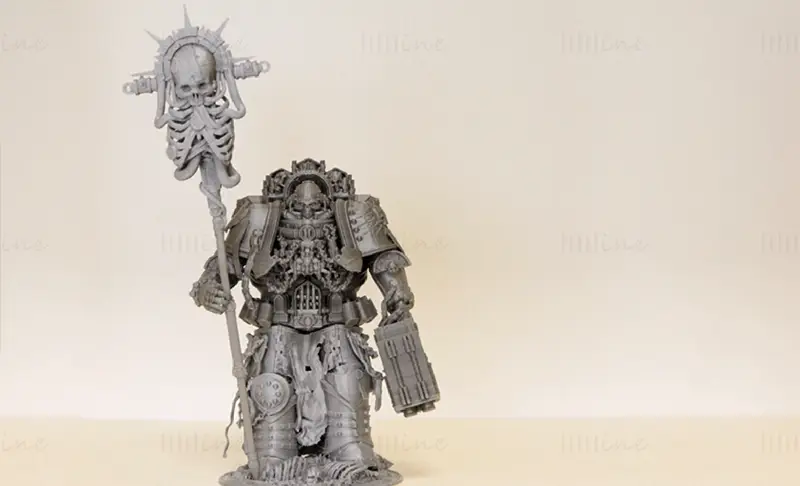 Chaplain Figuries 3D Print Model STL