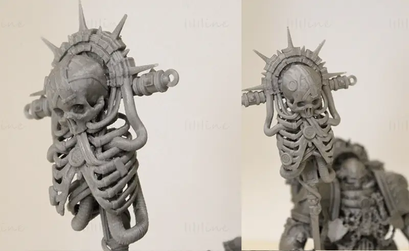 Chaplain Figuries 3D Print Model STL