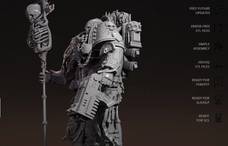 3D tiskani model STL kaplanskih figur