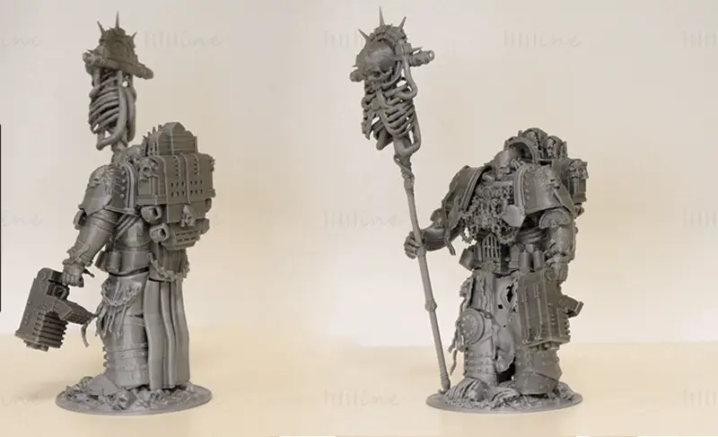 Chaplain Figuries 3D Print Model STL