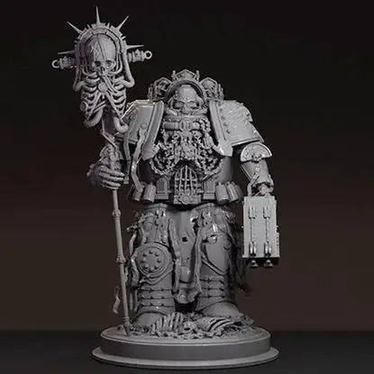 Chaplain Figuries 3D Print Model STL