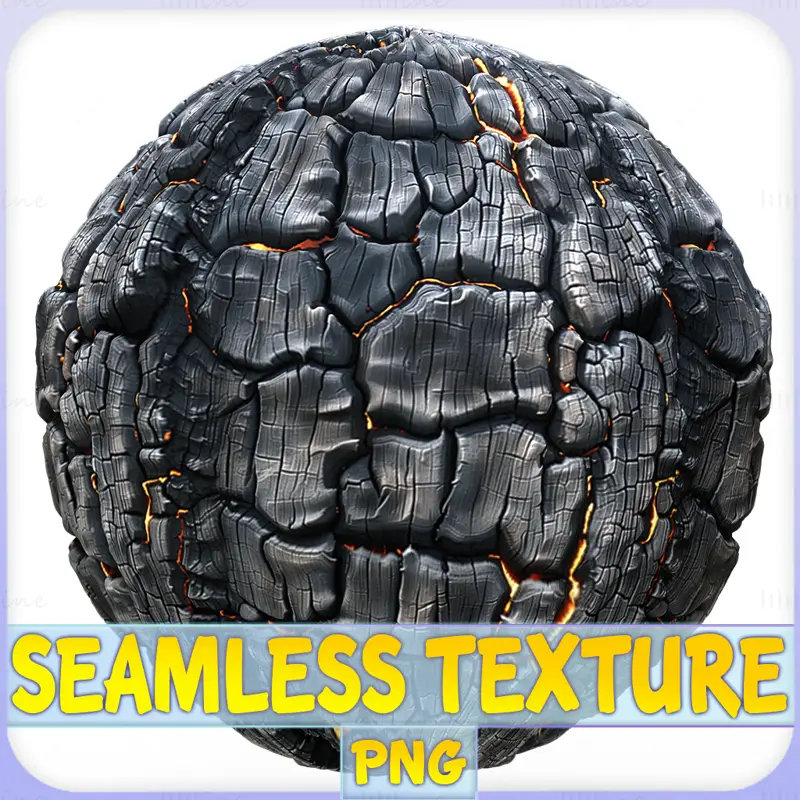 Charcoal Wood Seamless Texture