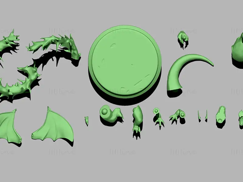 Fichiers STL du modèle d'impression 3D Pokémon Charizard