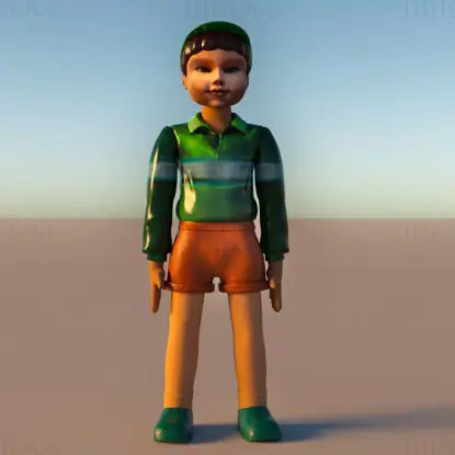 哲秀 鱿鱼游戏 男孩玩偶娃娃 3D 打印模型 STL 3MF 文件