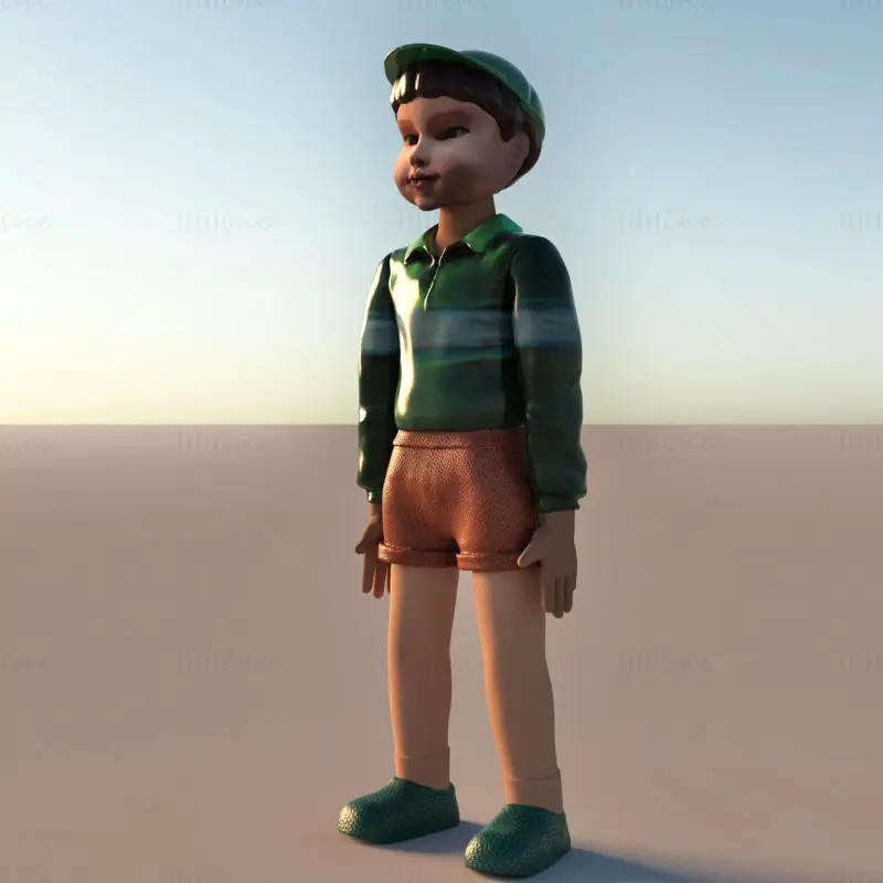 哲秀 鱿鱼游戏 男孩玩偶娃娃 3D 打印模型 STL 3MF 文件
