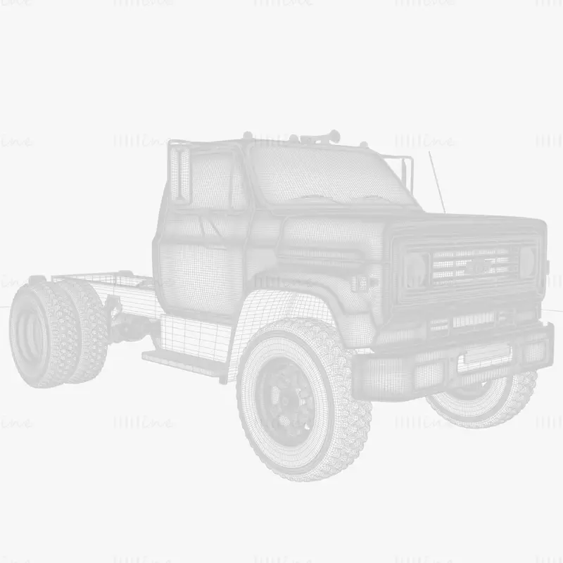 Camioneta Chevrolet C70 modelo 3d