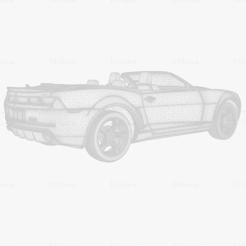 Chevrolet Camaro Descapotable 2011 modelo 3d