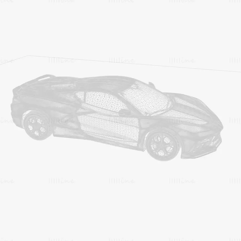 Chevrolet Corvette C8 modelo 3d