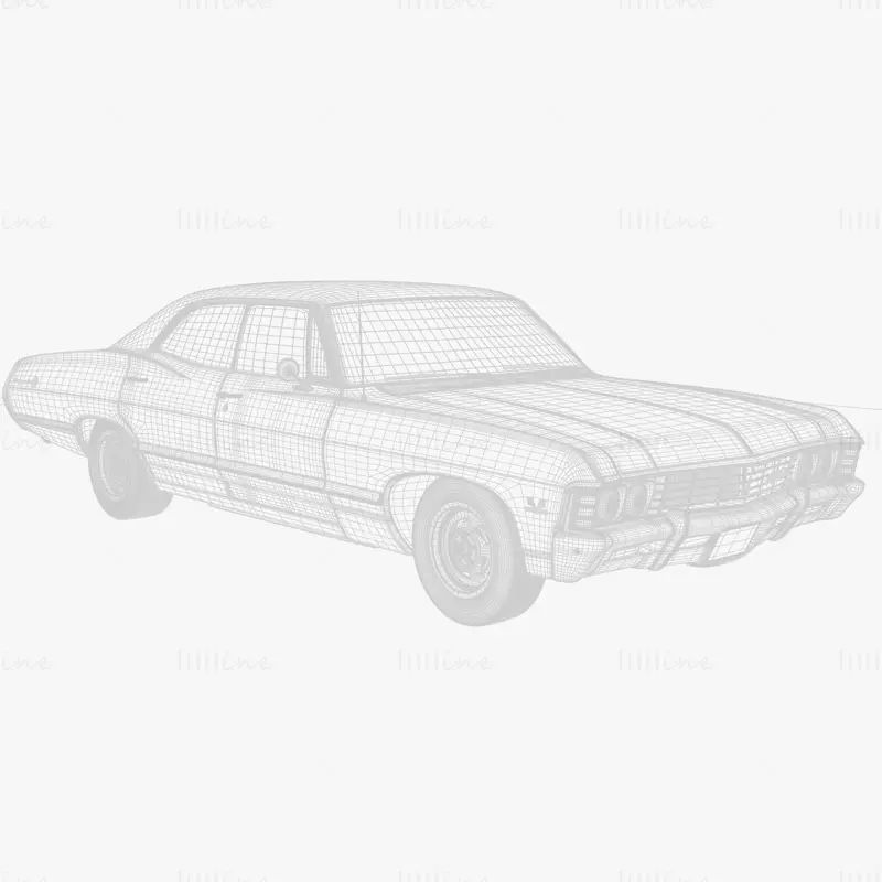 3D model Chevrolet Impala 1967