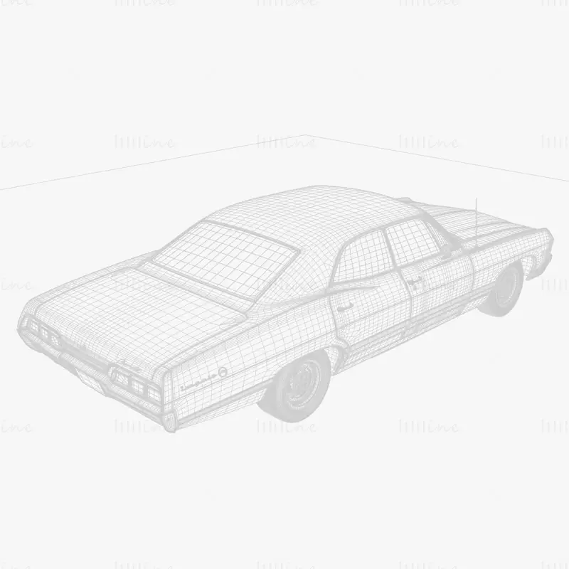 3D model Chevrolet Impala 1967