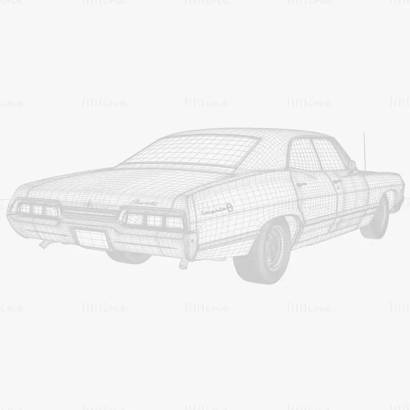 Chevrolet Impala 1967 3D Model