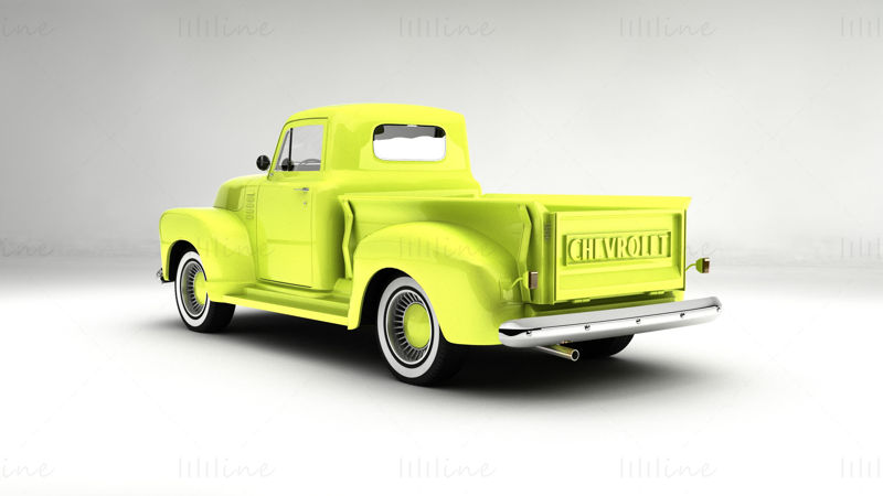 Chevrolet Pickup 1947 3100 Series 3D Model