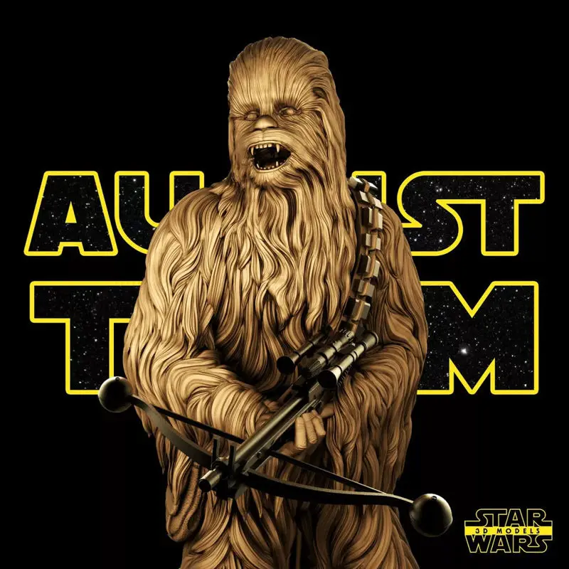 Chewbacca - جنگ ستارگان مدل چاپ سه بعدی STL