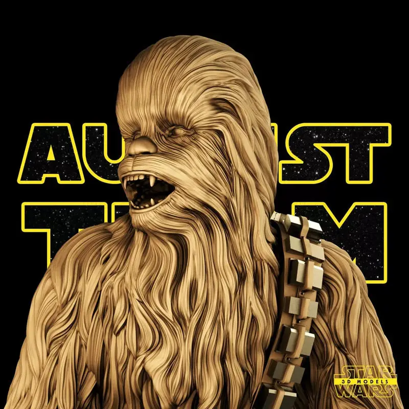 Chewbacca - جنگ ستارگان مدل چاپ سه بعدی STL