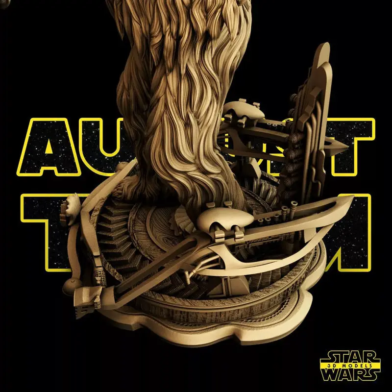 Chewbacca - Star Wars 3D-afdrukmodel STL