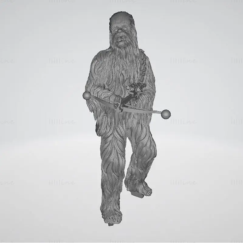 Chewbacca - Star Wars 3D tiskový model STL