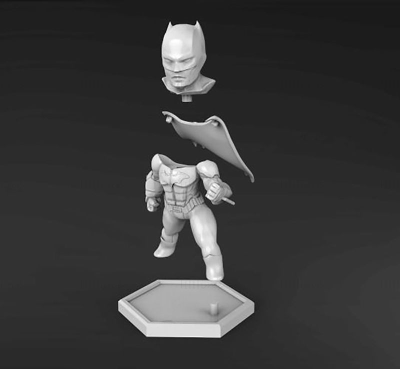 Chibi Batman 3D Printing Model STL