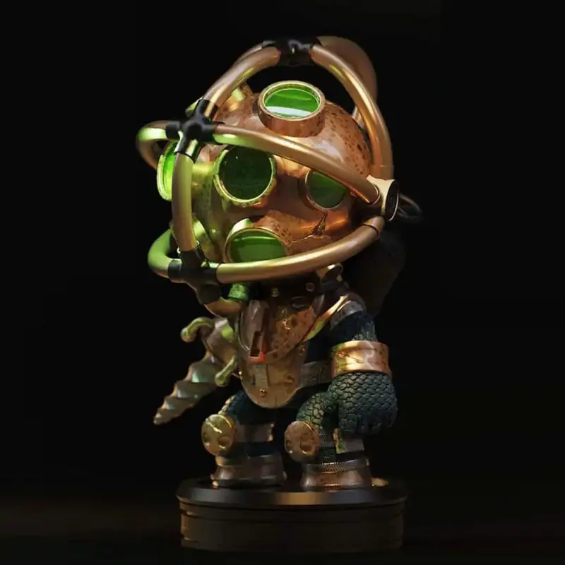 Chibi Big Daddy 3D tiskový model STL soubory - Miniatura inspirovaná hrou BioShock