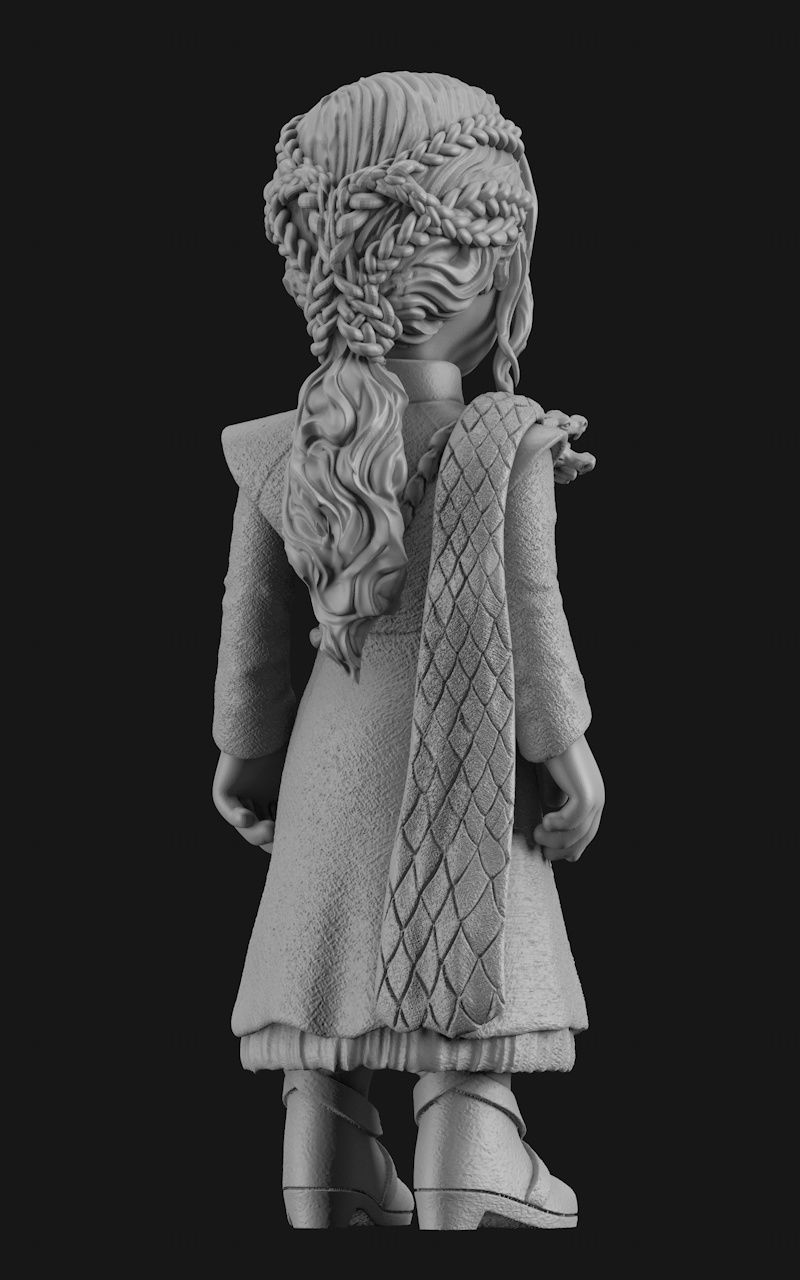Chibi Daenerys Targaryen modelo de impressão 3D