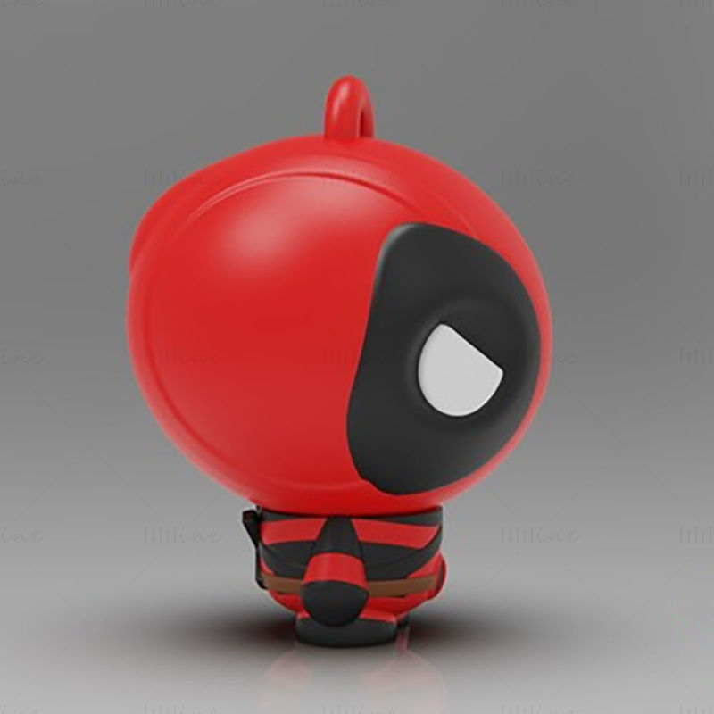Chibi Deadpool 3D Printing Model STL