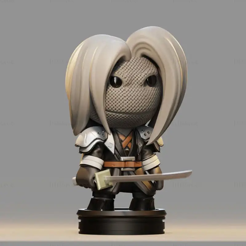 ちびFF7セフィロス3DプリントモデルSTLファイル