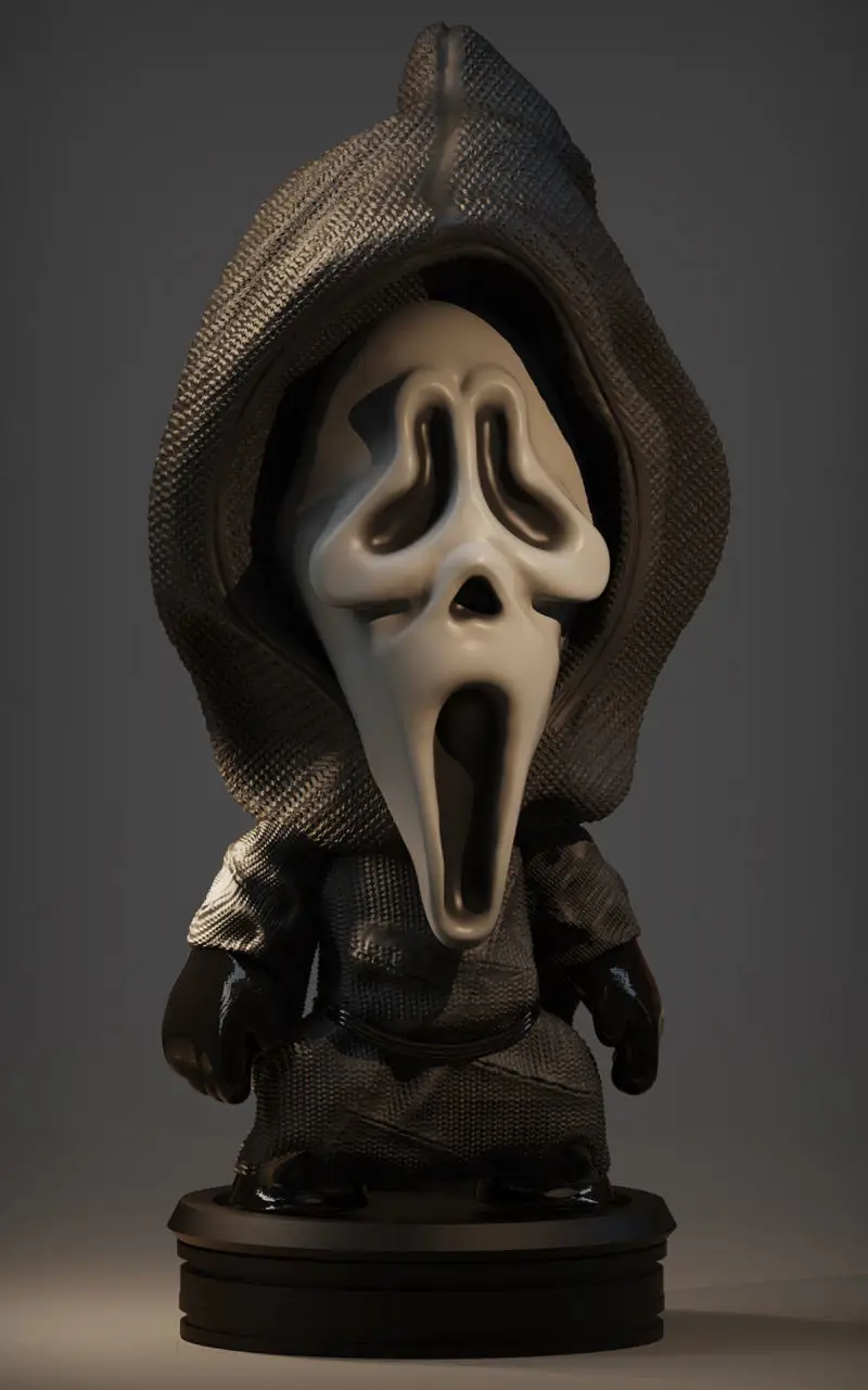 Chibi Ghostface 3Dプリントモデル STLファイル