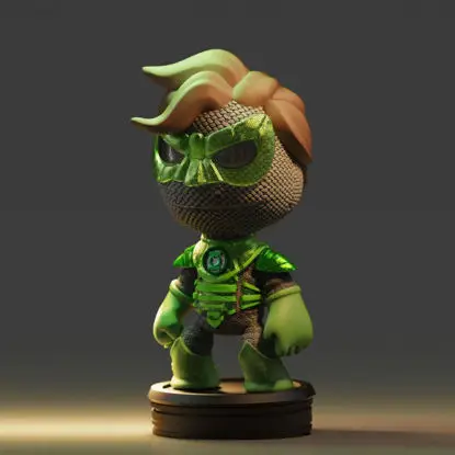 Модель 3D-печати Chibi Green Lantern в формате STL