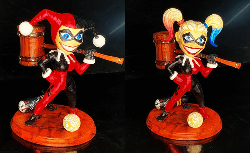 Chibi Harley Quinn 3D Baskı Modeli STL