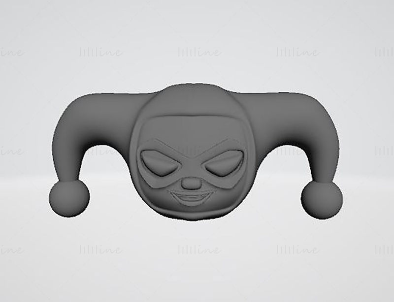 Chibi Harley Quinn 3D-printmodel STL
