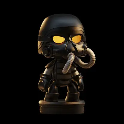 3D tiskový model Chibi Helghast Killzone, soubory STL