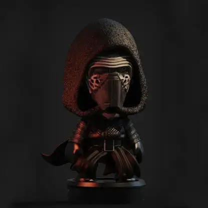 Chibi Kylo Ren (Little Big Planet) 3D-модель для печати в формате STL