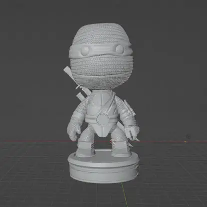 Чиби Леонардо Черепашки-ниндзя 3D-модель для печати в формате STL