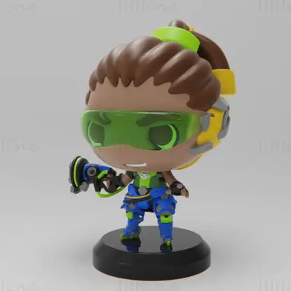 Chibi Lucio Overwatch 3D Print Model STL Files