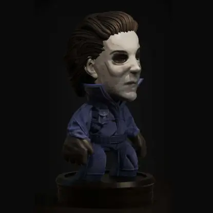Файлы STL для 3D-печати модели Chibi Michael Myers