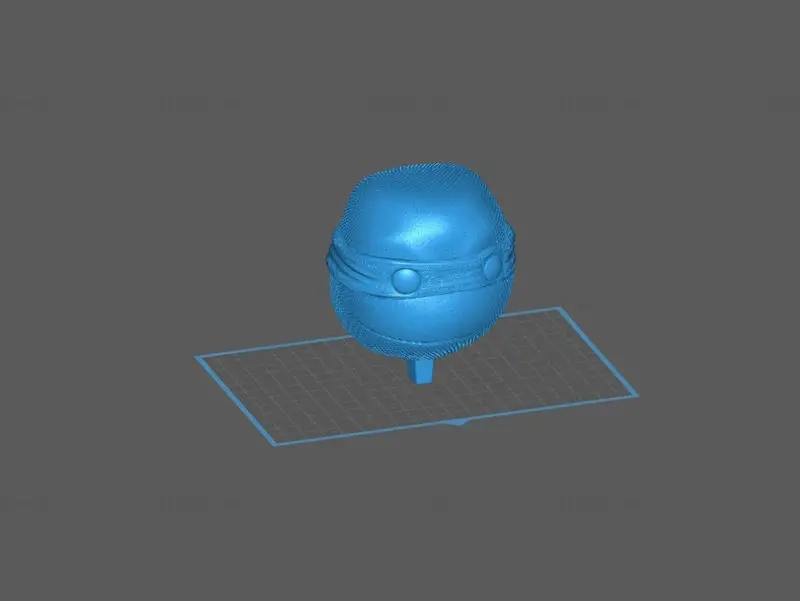ちびミケランジェロ ティーンエイジ・ミュータント・ニンジャ・タートル 3Dプリントモデル STL形式