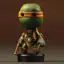 Chibi Michelangelo Teenage Mutant Ninja Turtle 3D Print Model STL Format