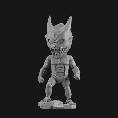 Archivo STL del modelo de impresión 3D de KAIJU NO 8 (Monstruo n.° 8) estilo Chibi