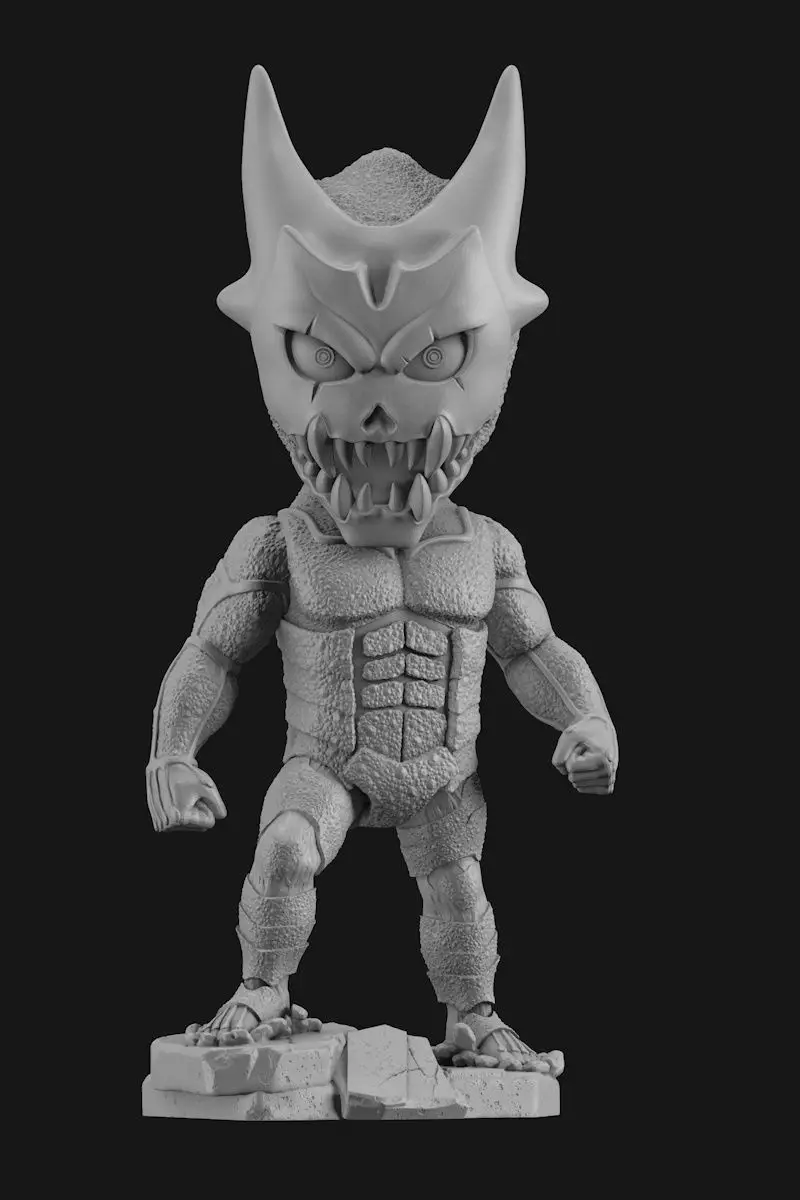 Archivo STL del modelo de impresión 3D de KAIJU NO 8 (Monstruo n.° 8) estilo Chibi