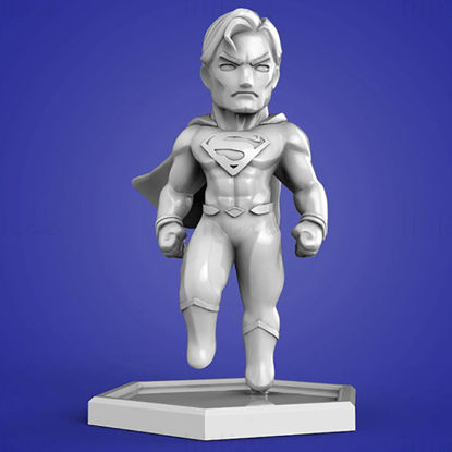 Chibi Superman 3D Print Model STL