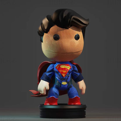 Chibi Superman 3D Printing Model STL