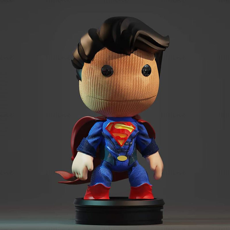 Modèle d'impression 3D Chibi Superman STL