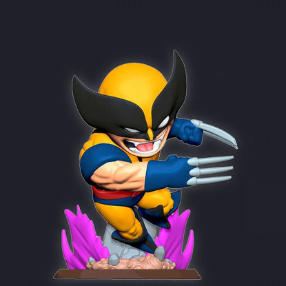 Chibi Wolverine 3D Printing Model STL
