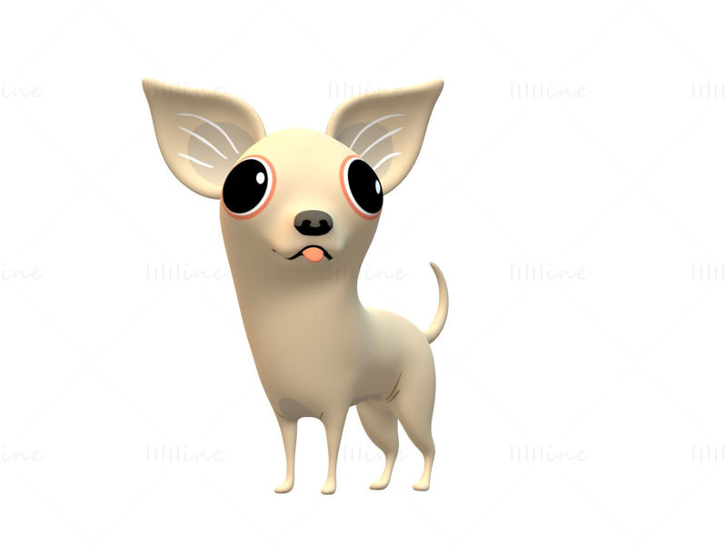 Chihuahua Dog 3D Model Ready to Print