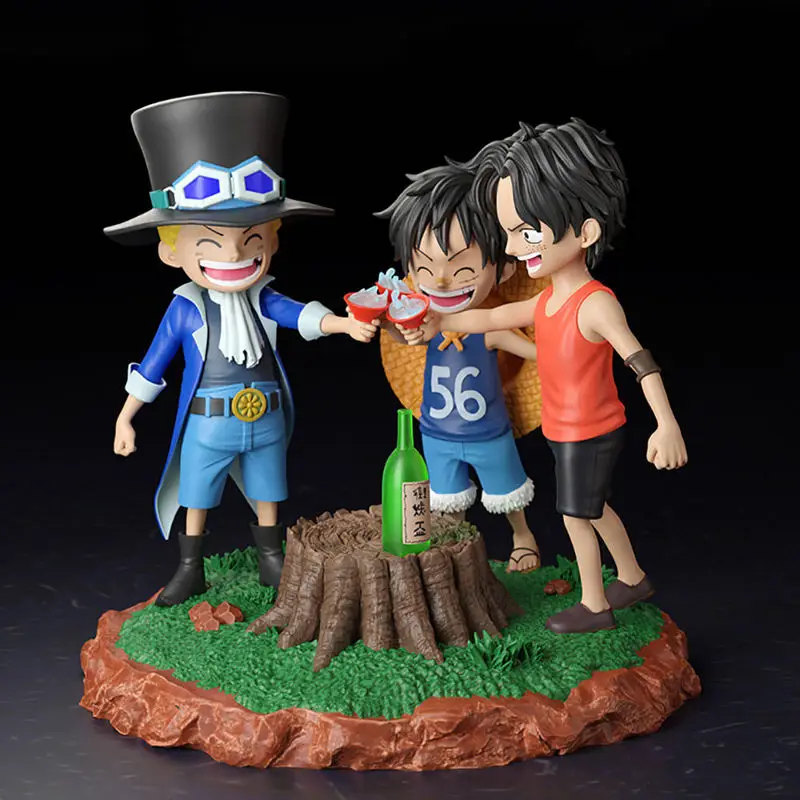 Infância Luffy Ace e Sabo - Modelo STL de impressão 3D de uma peça